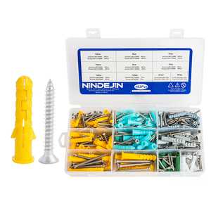 Kit de 482 vis autoperceuses en acier inoxydable et plastique M6, vis d'ancrage pour cloisons sèches, boîte de vis à haute capacité de charge - Product Image 1
