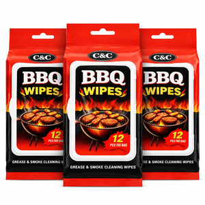 Salviette Extra Spesse per Pulizia Barbecue Multiuso, Ricarica con Punti Adesivi - Product Image 1