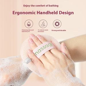 Japanische Artisan Bath Artifact Massage Bade kugel und Bürstenset Leichtes 50g Kunststoff Body Scrub ber Back Rub Mud Bath Tool - Product Image 3