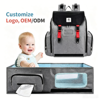 Sac à dos de maternité, sac à langer multifonctionnel portable pour la maison, grande capacité, sac à bandoulière pour mamans, sac de rangement pour couches, OEM/ODM