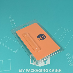 Proveedor OEM personalizado doble impreso Pre Clamshell Slide Blister embalaje plástico rollo bandeja blíster Insertar <span class=keywords><strong>tarjeta</strong></span> caja de embalaje - Product Image 5