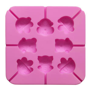 269 מפעל משלוח מדגם 8 חלל לב מערכת <span class=keywords><strong>Lollipop</strong></span> עובש סיליקון שוקולד עובש diy יד להפוך קשה ממתקי bpa חינם שרף - Product Image 3
