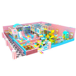 Prix d'usine Commercial personnalisé thème bonbons équipement de terrain de jeu intérieur piscine à balles château méchant avec diapositives en plastique souple - Product Image 2
