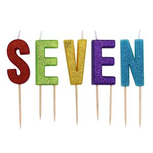 Personalizado Delgado Divertido Brillante Alfabeto Fiesta Palabras Rojas Número Cumpleaños Vela Palo para Año Nuevo Ramadán Bares - Product Image 3