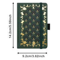 Mini A6 Goldfolie PU-Leder Hardcover-Tagebuch 160g/m² UV-Bedruckt Fadenheftung Tasche Elastisches Band Geschenk Großhandel VANFOND NB3336