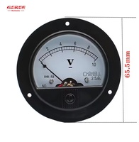 GEREE penunjuk DH-52, Voltmeter AC 5V/12V/24V/100V/200V/500V alat ukur Analog dengan ABS cangkang tahan api