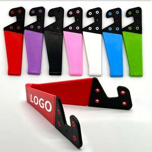 Promotion Gifts Custom LOGO Cellphone <b>Stand</b> Universal Lazy Mobile V Shape Plastic Mobile Phone Holder - Product Image 2