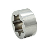 DewinTech Rotor de pompe à huile en acier inoxydable sinterisé, arbre de rotor de moteur nickelé, pièces de pompe à huile automobile haute pression 1250 Mpa