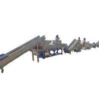 Ligne de lavage automatique de bouteilles PET avec machine de déshydratation et moteur pour usage industriel, robuste et durable