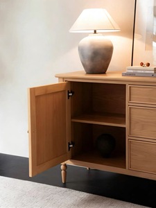 Credenza Moderna in Stile Francese Antico, Mobile di Stoccaggio in Legno Massello per <span class=keywords><strong>Ingresso</strong></span>, Bar, Villa, Sala da Pranzo o Soggiorno, Decorazione da Parete - Product Image 5