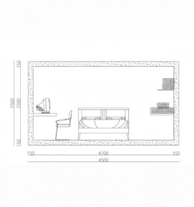 Maisons préfabriquées en béton lourd, résidences modulaires industrielles résistantes aux impacts et aux explosions - Product Image 6