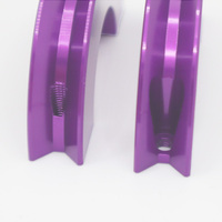 Complex Parameters Aluminum purple Anodized Milling Metal Ring Parts High-precision Measurements Engraving Direct CNC Machining