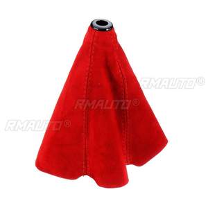 Red Gear Shift Collars Hyper Fabric Gear Gaiter <b>Boot</b> <b>Cover</b> Shift knob Shifter <b>Boot</b> <b>Cover</b> Universal - Product Image 2
