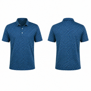Custom <b>Golf</b> Polo Shirt Men Tropical Print Performance <b>Golf</b> Shirts All Over Print Quick Dry Breathable <b>Stretch</b> OEM ODM Private - Product Image 4