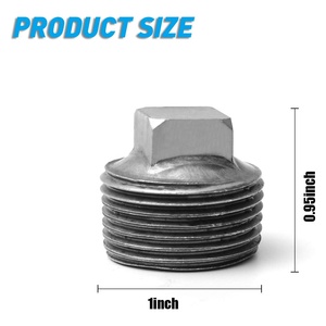 Tapa masculina para instalación de tuberías, tapas cuadradas para hombre de hierro maleable para el hogar, soporte de estante Vintage Steam-punk, fontanería DIY - Product Image 4