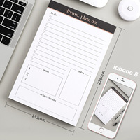 Tablette d'écriture note Pad, 100 pièces libres, bloc-Notes journal de bord, pour marquer la vie, planificateur, vente en gros