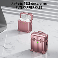OEM pour AirPods Case Fashion Cute Valise TPU Trunk Bagages Case Pour Apple Airpods Pro Earphone Protective Cover