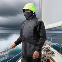 Chaqueta de vela unisex de tela de poliéster impermeable último diseño OEM ropa de Softshell cortavientos con capucha exterior MOQ50