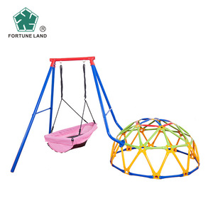 Cesta de Columpio para Exteriores Fortune Land, Asiento Cuadrado de Plástico para Parques Infantiles Públicos, Niños de 3 Años, Unisex - Product Image 2