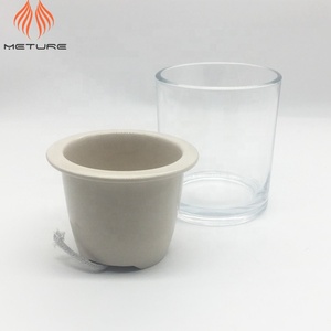 <span class=keywords><strong>Pot</strong></span> de fleurs en céramique transparente, bac à jardinage hydroponique à auto-arrosage, de couleur blanche et verre, offre spéciale - Product Image 3