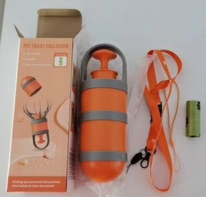Raccoglitore di Escrementi per Cani Portatile Senza Contatto con Dispenser Integrato di Sacchetti per lo Smaltimento dei Rifiuti degli Animali - Product Image 5