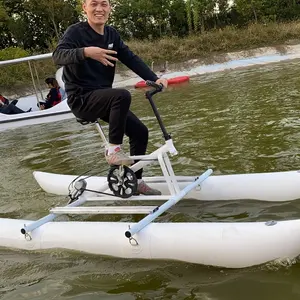 Juguete inflable para deportes acuáticos, pontones de plátano, tubo flotante de agua para bicicleta de agua