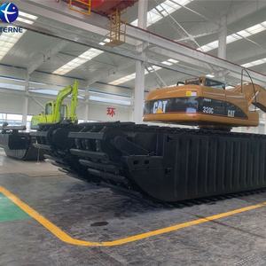 Eterne 20ton Kattengraver Gebruikte Amfibische Graafmachine Met Zijponton - Product Image 1