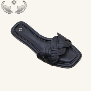 Pantuflas de Moda de Alta Calidad para Mujer, Comercio Exterior, Zapatos de Mujer de Chaozhou, Pantuflas Tejidas de Moda - Product Image 2