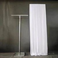 Vente en gros de rideaux de fond de scène de mariage ajustables de haute qualité, cadre de support pour rideau de décoration en arc et tuyau