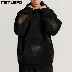 Sudadera con capucha para hombre, de invierno, con doble capa de Terry francés, de peso pesado, sostenible, 480-500gsm - Product Image 4