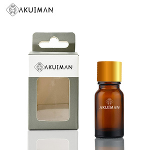Botella de Vidrio Marrón de Lujo <span class=keywords><strong>para</strong></span> Aceites Esenciales con Caja Cilíndrica Blanca - Product Image 1