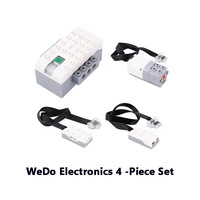 Piezas de Ladrillos para Funciones de Potencia Wedo 3.0, Motor, Sensor de Inclinación/Movimiento, Concentrador Inteligente, Batería Recargable, Compatible con Wedo 2.0