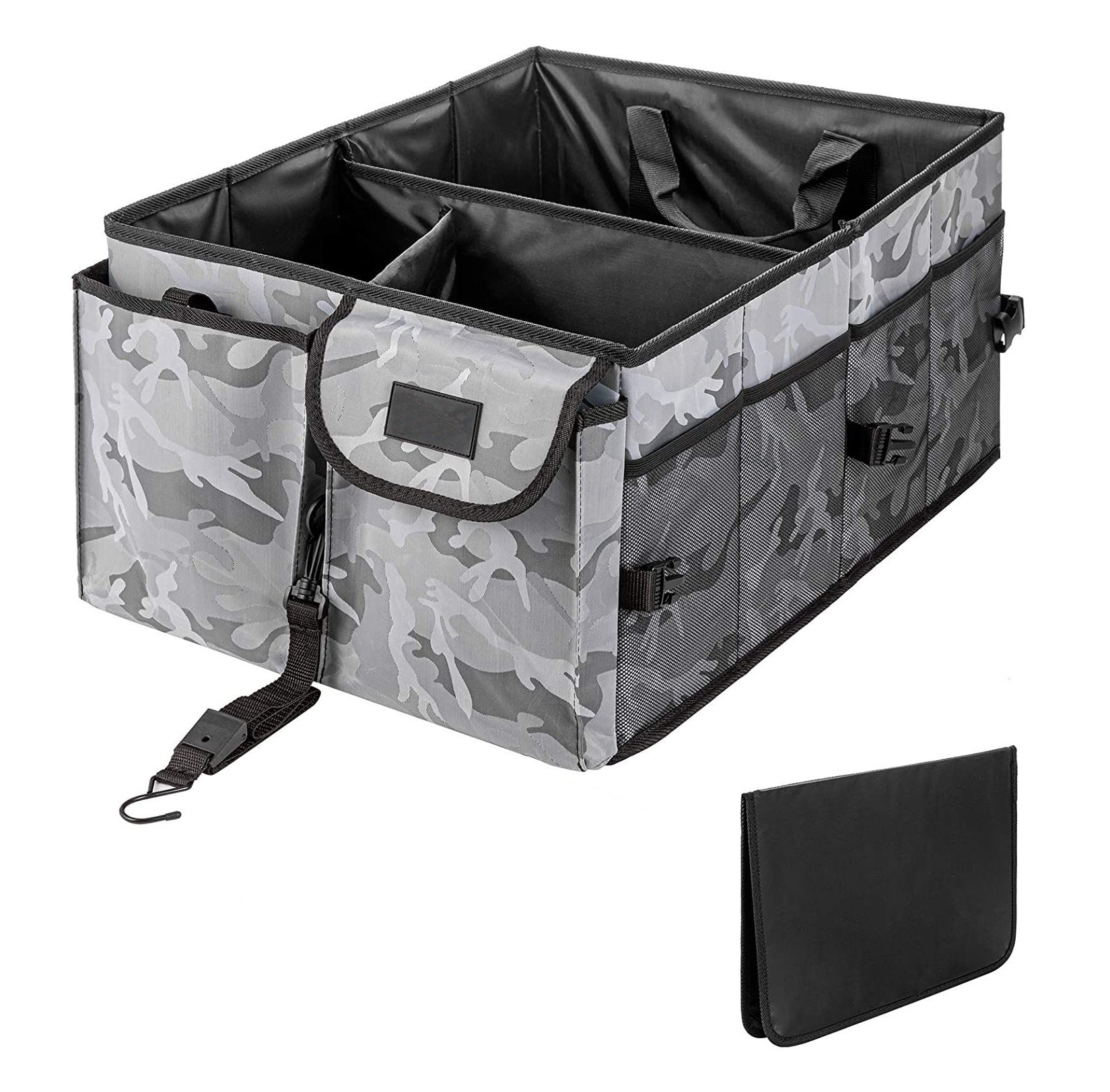 RTS Car Box Trunk Organizer Premium Faltbarer faltbarer Cargo Trunk Storage Organizer mit reflektieren dem Streifen