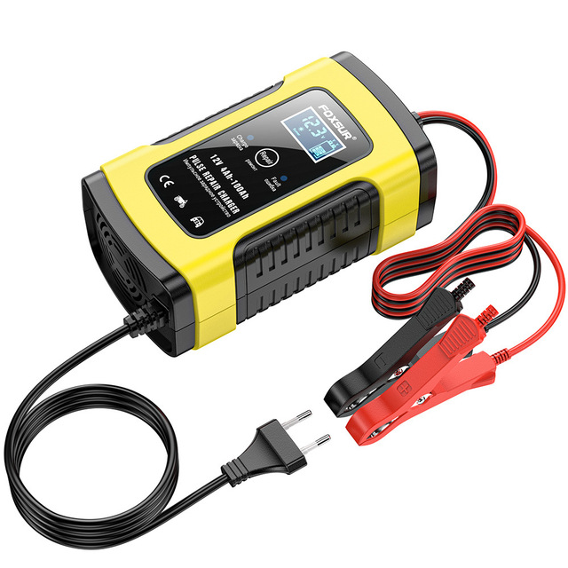 Universal 12v 5a 6a Motorcycle Car Pulse Repair Intelligent Maintainer Desulfator Lead Acid Agm Gel Wet Battery Smart Charger