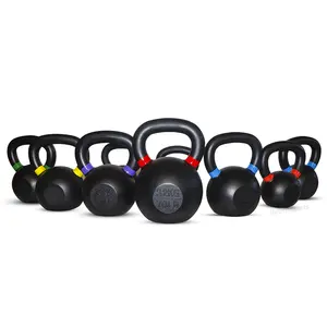 Gym Fitness Free Weight Grip Competition Powder Coated Cast Iron Kettlebell