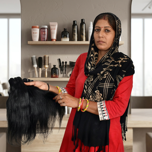 Cheveux vierges pas chers en gros, 100% Remy avec cuticules alignées, mèches lisses indiennes du Tamil Nadu, double trame machine - Product Image 1