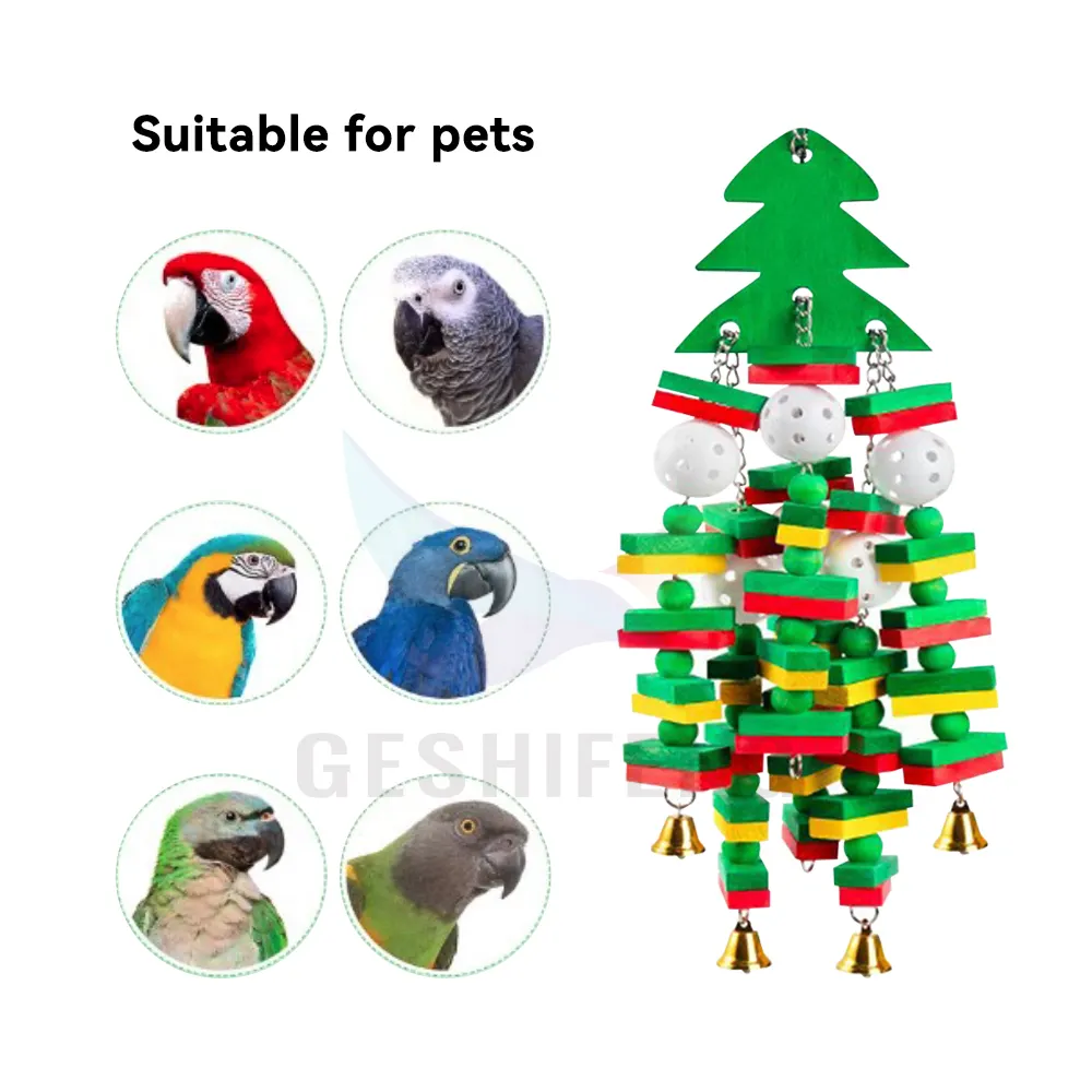 In legno naturale uccello giocattolo da masticare pappagallo da masticare giocattolo per piccole e medie Ara grace grace pappagalli