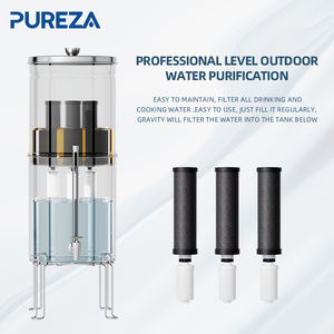 Réservoir d'<span class=keywords><strong>eau</strong></span> à gravité en acier inoxydable PUREZA avec filtres à <span class=keywords><strong>eau</strong></span> de remplacement pour filtre <span class=keywords><strong>Berkey</strong></span> PF-2 BB9-2, système de 2,25/2,9 gallons - Product Image 5