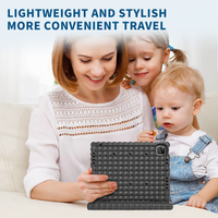 Housse de tablette en mousse EVA de haute qualité HGD pour iPad Pro 11 2024 10,2 pouces, étui robuste antichoc avec breloques