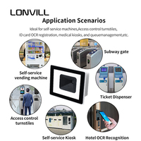 Módulo de Escáner de Código de Barras Integrado Mini LONVILLUSB RS232 con Opciones de Otras Interfaces, con Cristal y NFC