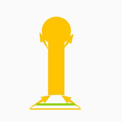 Metal gold cup ornament