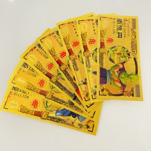 Billetes de Oro de la <span class=keywords><strong>Serie</strong></span> de Anime Japonés Dragon Ball Saiyan de Kindian, Tarjeta Coleccionable de Anime, Moneda Conmemorativa de Anime - Product Image 4