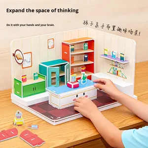 <span class=keywords><strong>Bloques</strong></span> <span class=keywords><strong>de</strong></span> Construcción <span class=keywords><strong>de</strong></span> Papel 3D, Kit <span class=keywords><strong>de</strong></span> Casa, Rompecabezas <span class=keywords><strong>de</strong></span> Arquitectura, Juguete Educativo STEM <span class=keywords><strong>para</strong></span> Mayores <span class=keywords><strong>de</strong></span> 14 Años, Juego Creativo y Aprendizaje - Product Image 3