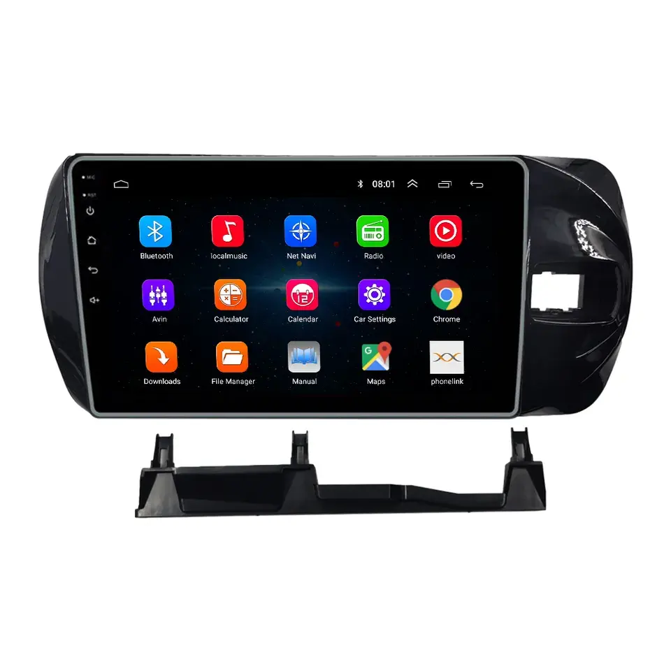Android13 Full Touch Wifi Gps Radio Video Auto Dvd-Speler Met Apple Carplay Voor Toyota Vitz Xp130 2014-2019