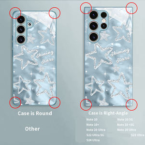 Funda Protectora para Teléfono Móvil de TPU con Cristal Templado y Estampado de Estrella Brillante para <span class=keywords><strong>Samsung</strong></span> <span class=keywords><strong>Galaxy</strong></span> S8 S9 S10 S20 S21 S22 S23 S24 S25 S26 - Product Image 4