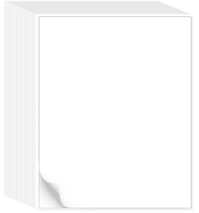 Matte Bright 8.5x11 Inch Full Sheet <b>Labels</b> Easy Peel Compatible with Laser Inkjet Printers - Product Image 1