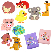Sac breloques décoratives pour grands sacs en caoutchouc fleur animaux breloques accessoires pour plage fourre-tout en caoutchouc