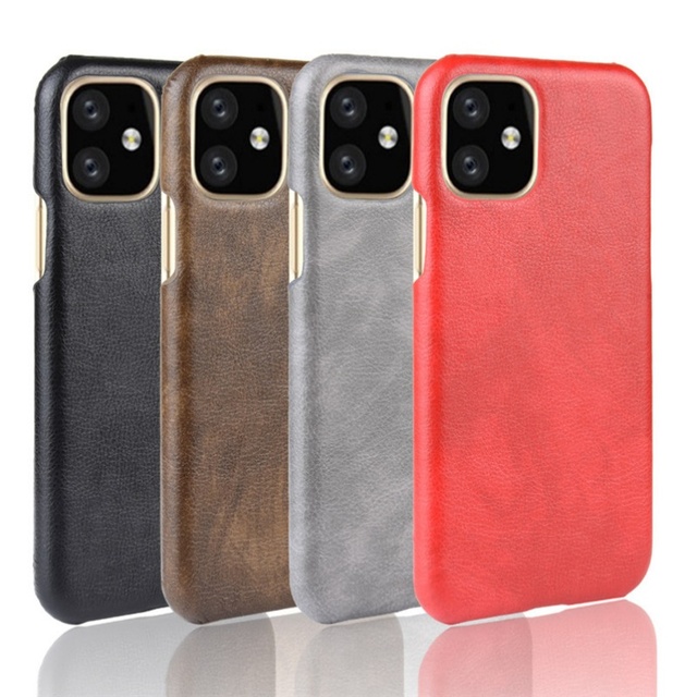 Luxury PU Leather Case for 11 Pro Max Shockproof Hard Back Cover with UV Painting Animal Design