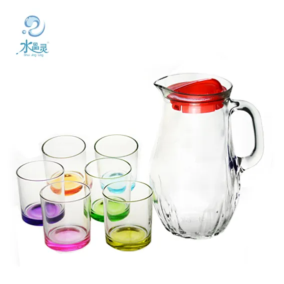 Nhà Máy Cung Cấp Glass Tái Sử Dụng Cốc Cà Phê Glass Cup Uống Glass Cup Với Jug Set