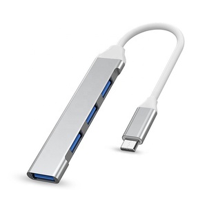 Hub USB de 4 Puertos de Aleación de Aluminio GL con Puertos Duales USB-C y USB 3.0, Divisor de Datos Portátil para Laptop/PC/Tablet, en Stock - Product Image 2